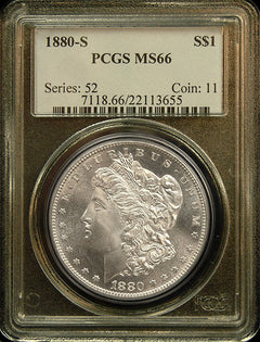 Dólares de plata Morgan NGC/PCGS Calidad MS-66-2