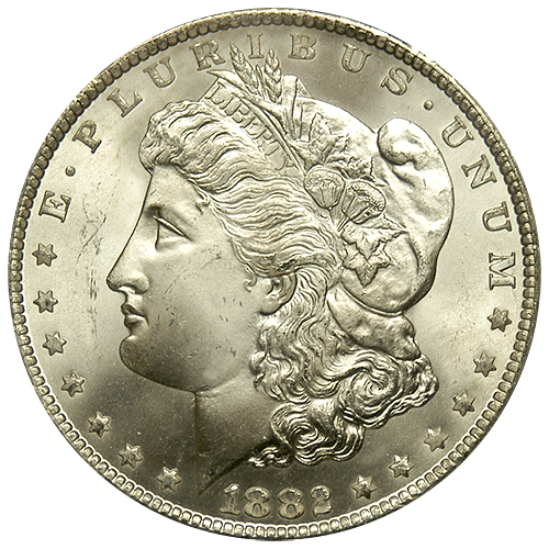 Dólares de plata Morgan NGC/PCGS Calidad MS-66-3