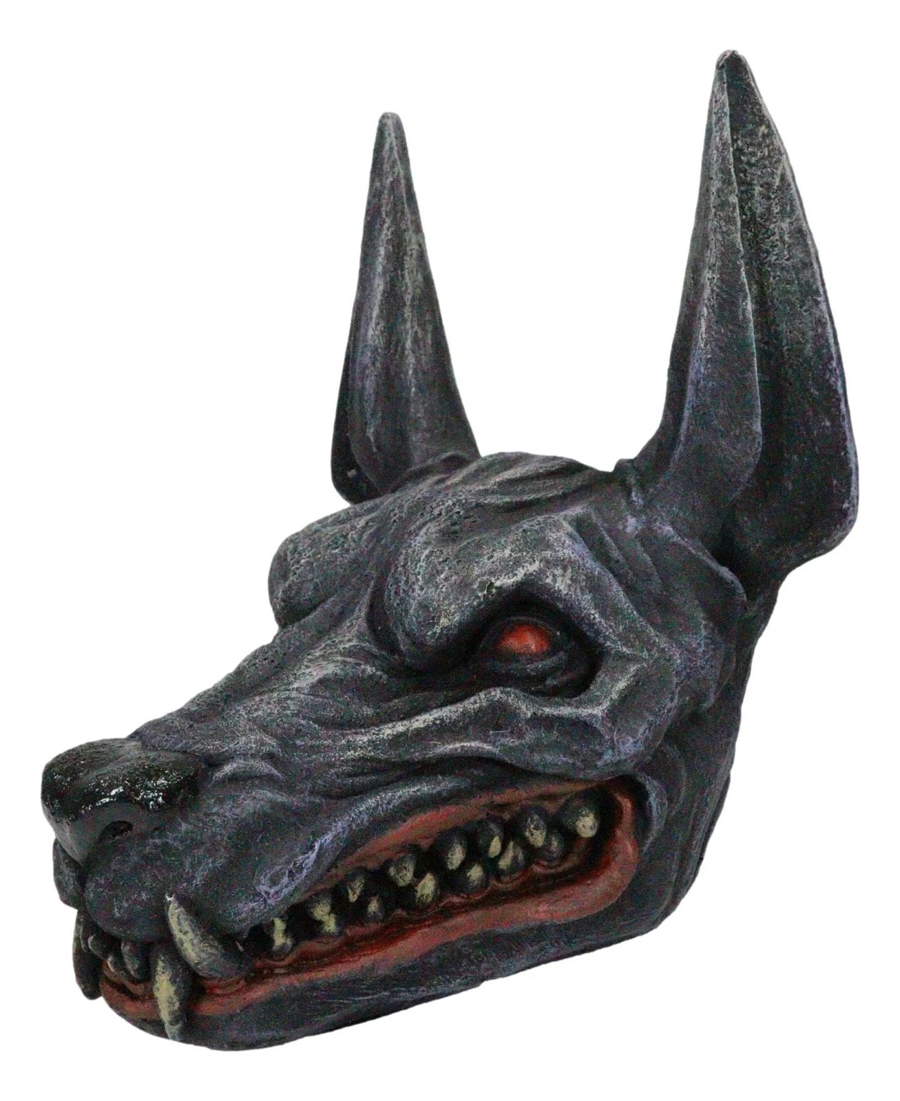 Ancient Egyptian Underworld Macabre Zombie Jackal God Anubis Skull Head Figurine-3