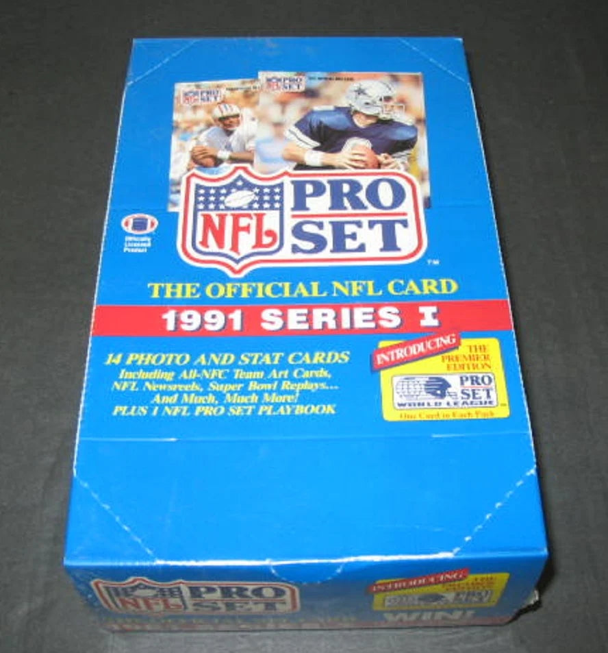 1991 Pro Set Football Series 1 Box (36/14)-1