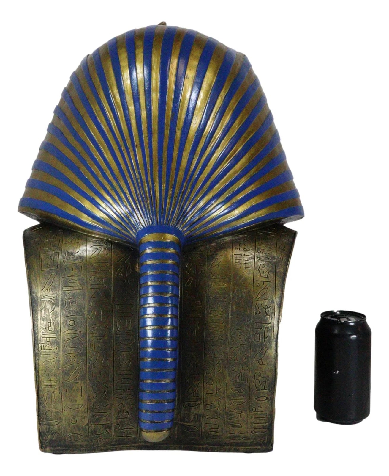 Large 18.75"H Ancient Egyptian King Tut Bust Statue Burial Mask Nemes Figurine-5