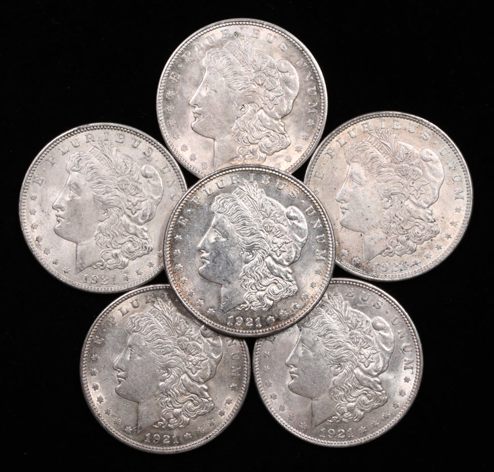 1921 Morgan Silver Dollars Brilliant Uncirculated-1