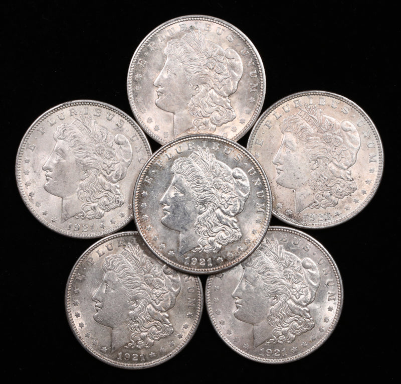 1921 Morgan Silver Dollars Brilliant Uncirculated-1