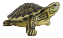 Lifelike Yellow Bellied Slider Turtle Tortoise Figurine 4.75"L Zen Feng Shui-5