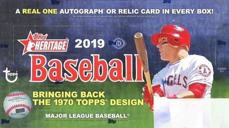 2019 Topps Heritage Baseball Factory Sealed HOBBY Box-AUTOGRAPH/RELIC+BOX LOADER-1