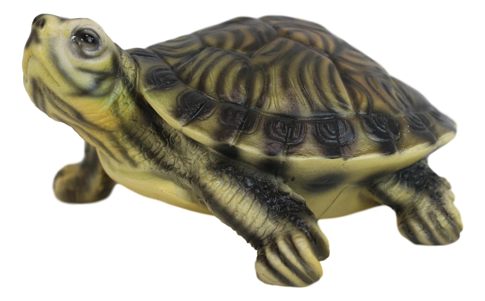 Lifelike Yellow Bellied Slider Turtle Tortoise Figurine 4.75"L Zen Feng Shui-4