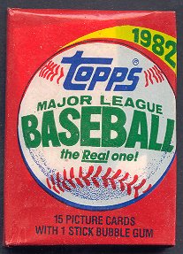 1982 Topps Baseball Unopened Wax Pack-1