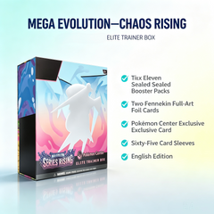 Pokémon TCG Mega Evolution Chaos Rising Pokémon Center Elite Trainer Box 11 Booster Packs English Edition Factory Sealed Collector Gift-2