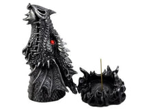 Stryker The Mythical Fire Breathing Dragon Head Sculptural Incense Holder-3