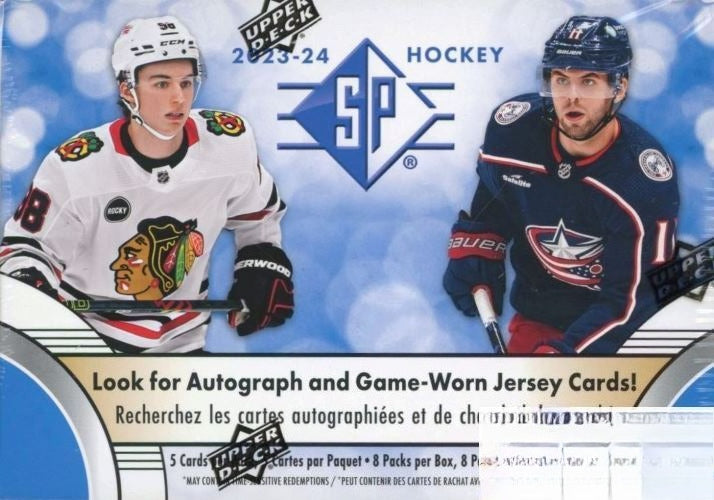 2023/24 Upper Deck SP Hockey Factory Sealed 8 Pack Blaster Box-Look for AUTO!-1