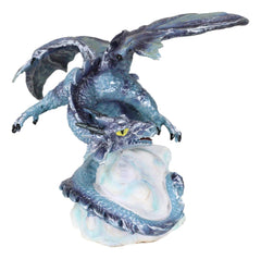 Blue Sky Wraith Storm Dragon On Giant Cloud Formation Decorative Small Figurine-4
