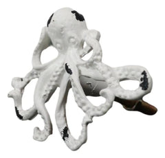Pack Of 6 Cast Iron Vintage White Sea Octopus Drawer Cabinet Door Pull Knobs-2