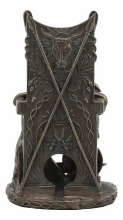 Celtic Goddess Of Fertility Maeve Seated On Throne Statue 11"H Medb Maev Decor-2