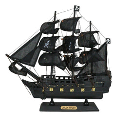 Pirate Skull Model, Jolly Roger Crossbones Sail Ship Decor for Home, Office, Desk, Shelf, Nautical Marine Boat Accessory, Halloween, Pirate Party Decoration-2