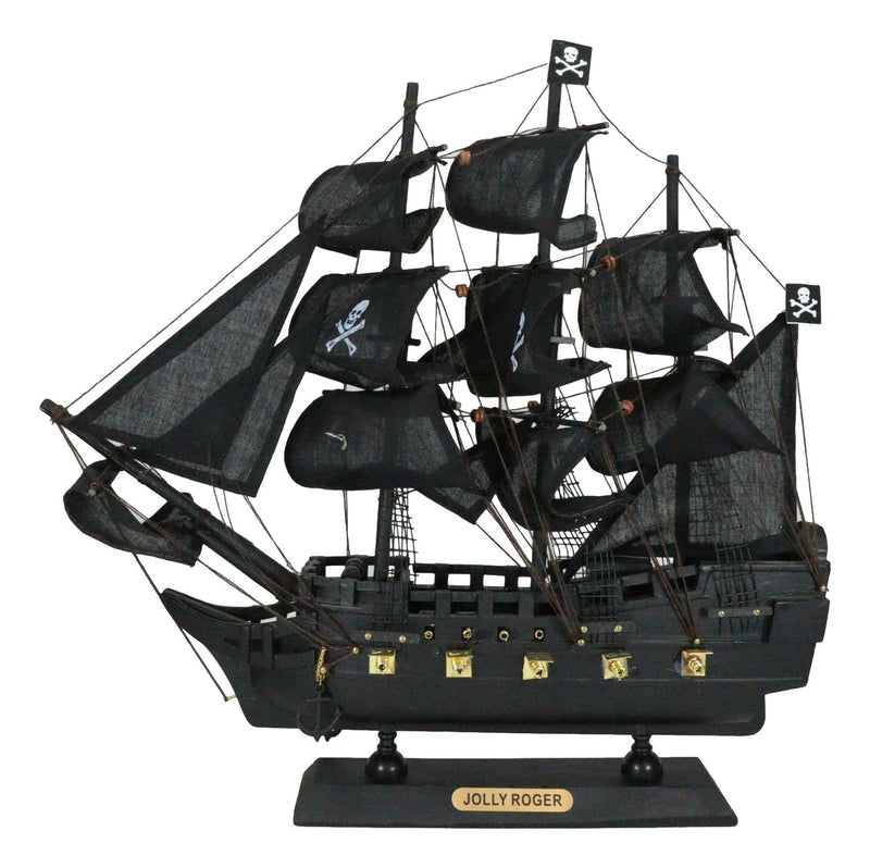 Pirate Skull Model, Jolly Roger Crossbones Sail Ship Decor for Home, Office, Desk, Shelf, Nautical Marine Boat Accessory, Halloween, Pirate Party Decoration-2