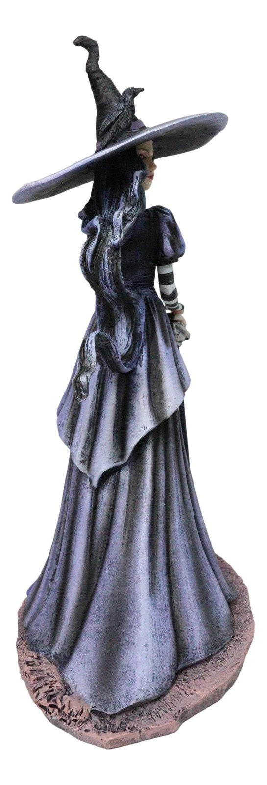 Amy Brown Halloween Pumpkin Gothic Ravenspell Crow Witch With Cane Figurine-3