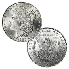 1880 P Morgan Silver Dollar $1 Brilliant Uncirculated BU 90% Silver-1