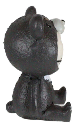 Furrybones Kuma The Black Teddy Bear Costume Skeleton Figurine Furry Bones-3