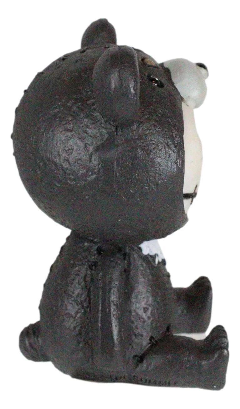 Furrybones Kuma The Black Teddy Bear Costume Skeleton Figurine Furry Bones-3