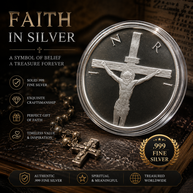 1 oz 2025 Shield Easter Jesus Christ Crucifixion silver .999 fine capsule-1