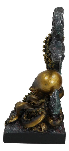 Giant Deep Sea Octopus Kraken Hauling Anchor Decorative Paperweight Figurine-2