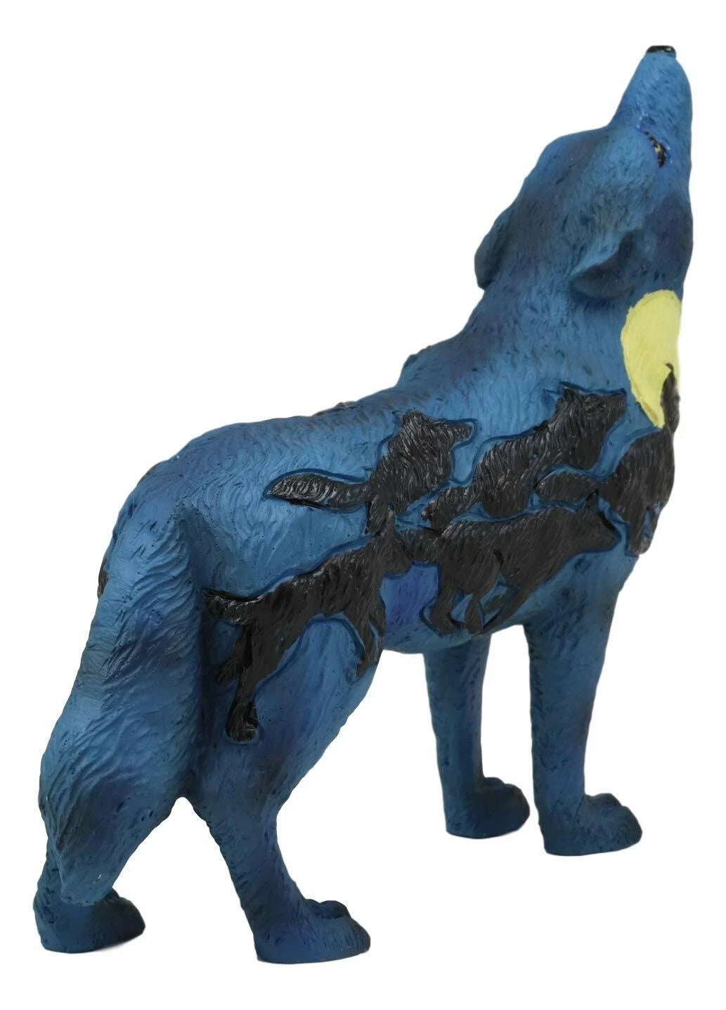 Alpha Wolf Spirit Collection Howling Cries Of The Full Moon Night Statue Decor-3