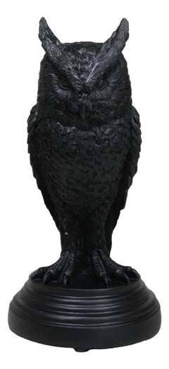 Mystical Wicca Gothic Owl Of Astrontiel Candlestick Candle Holder Figurine-2