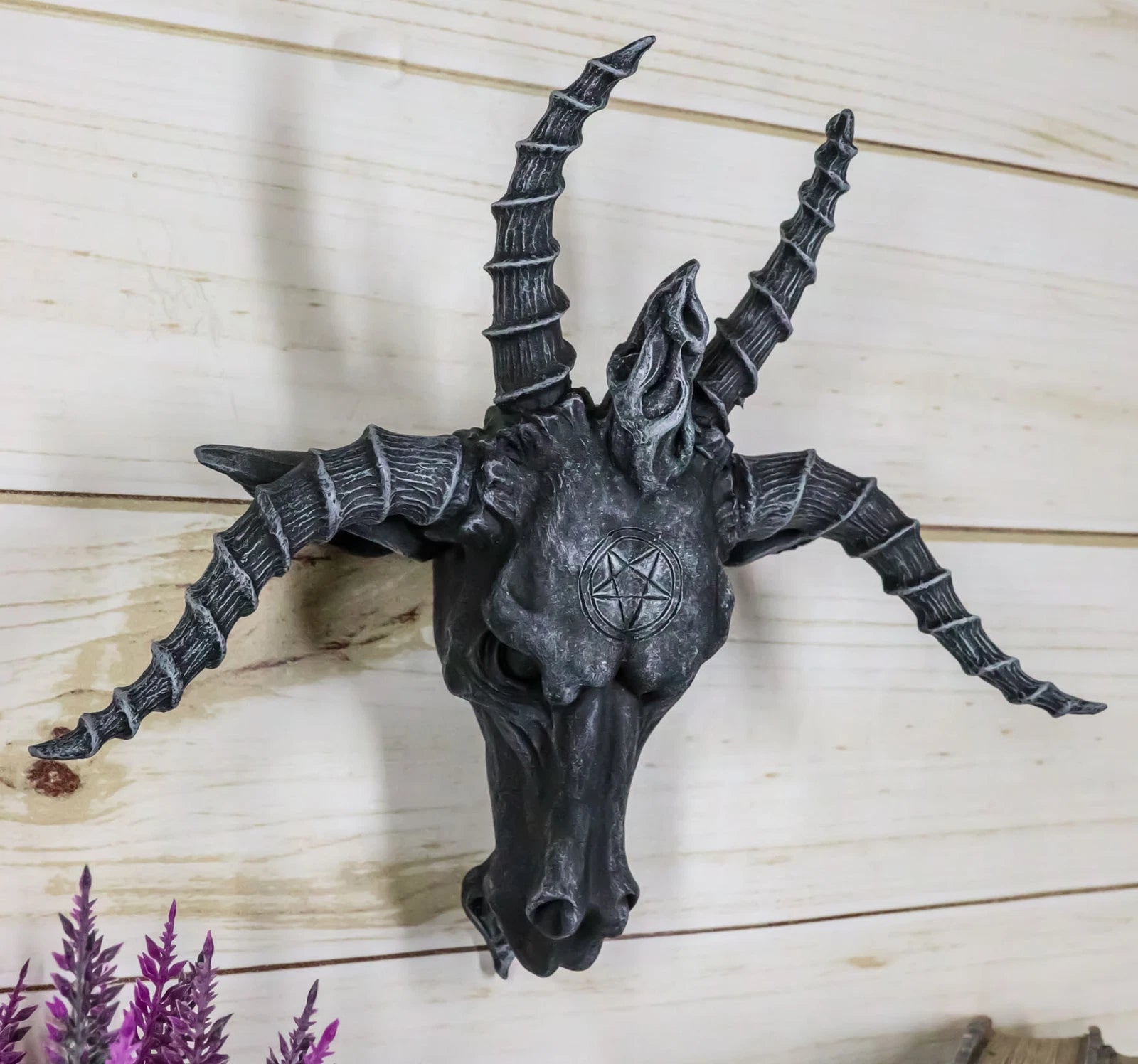 Eliphaz Levi Sabbatic Goat Baphomet Wall Plaque 8.5" Wide Collectible