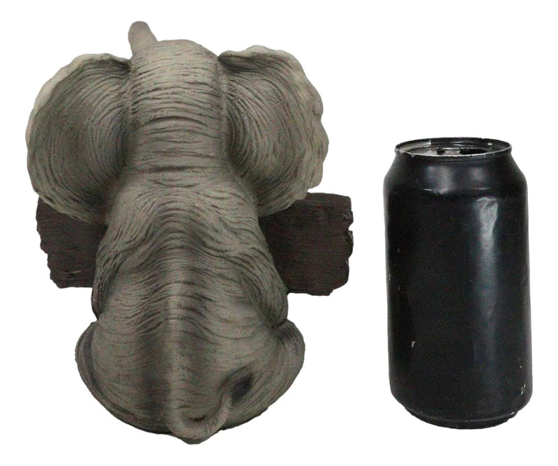 Figura de cría de elefante con la trompa hacia arriba, bienvenida a la vida silvestre de la selva, safari de sabana-2