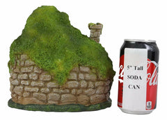 LED Light Up Enchanted Fairy Garden Stone Cottage House W/ Moving Door-4