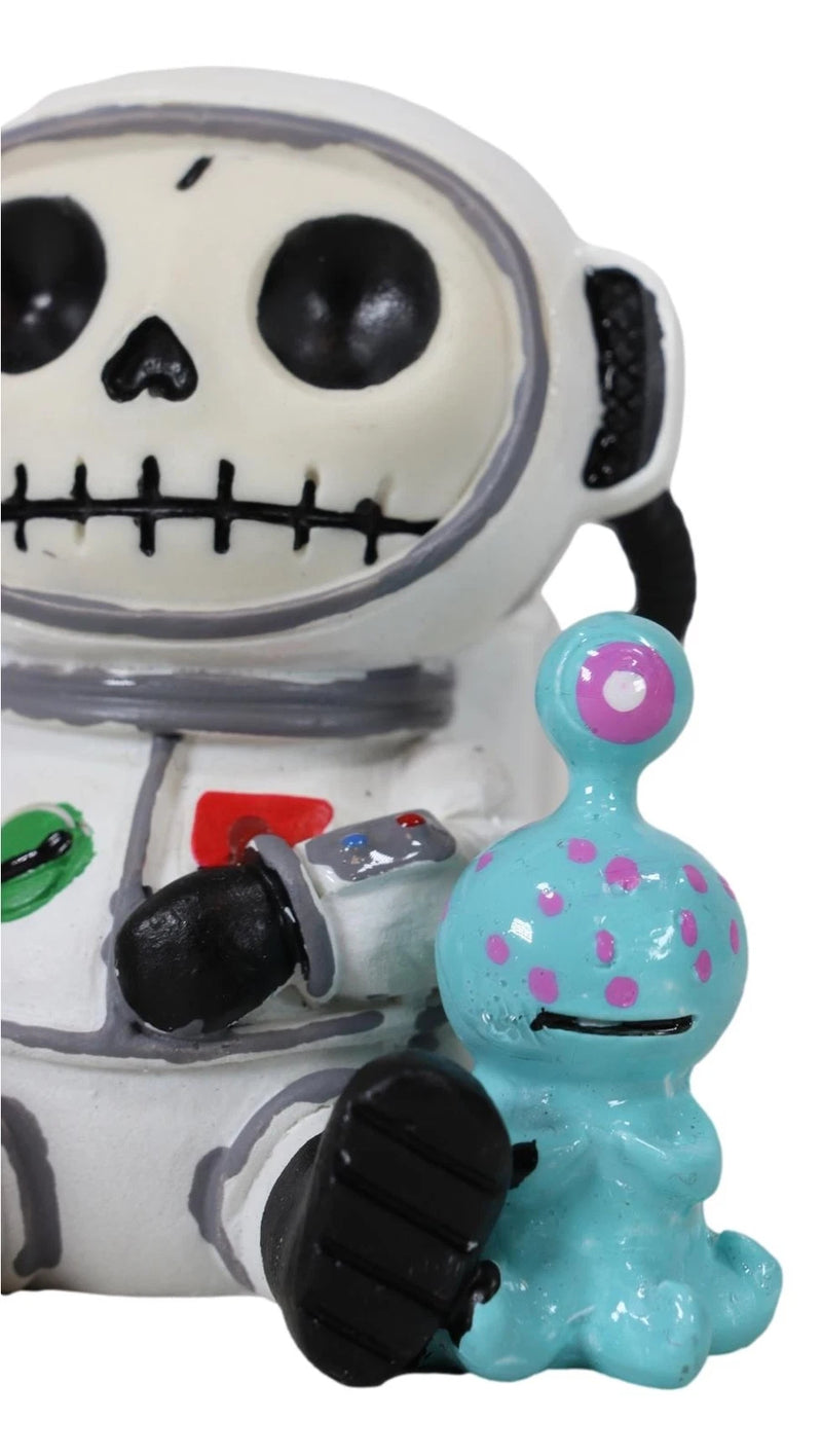 Furrybones Cosmo The Space Explorer Astronaut With ET Alien Furry Bone Figurine-3