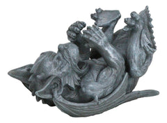 Gothic Fantasy Winged Drunken Gargoyle Wine Bottle Holder Figurine Kitchen Decor-2