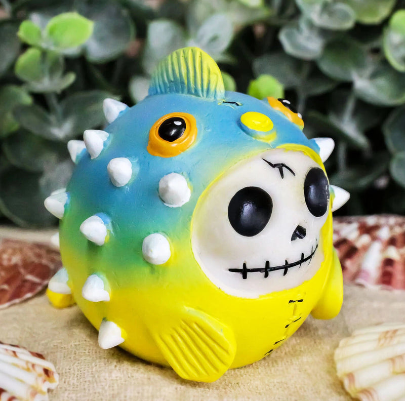 Furry Bones Puffington The Fugu Pufferfish Skeleton Figurine 2"H Furrybones-1