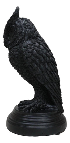Mystical Wicca Gothic Owl Of Astrontiel Candlestick Candle Holder Figurine-3