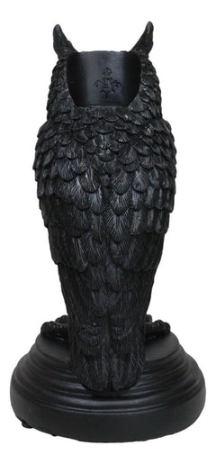 Mystical Wicca Gothic Owl Of Astrontiel Candlestick Candle Holder Figurine-4
