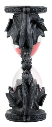 Gift Invertible Four Elemental Dragons Figurine Dragon Hourglass Sandtimer-3