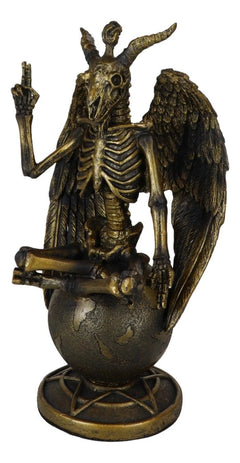 Eliphaz Levi Winged Sabbatic Goat Baphomet Skeleton Bone Creature Figurine-4
