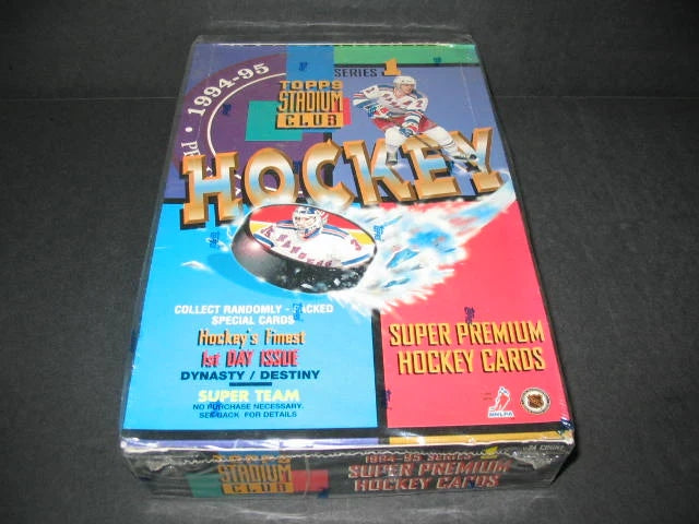 1994/95 Topps Stadium Club Hockey Series 1 Box (24/12)-1