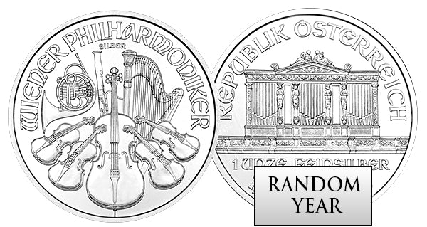 1-oz Austrian Silver Philharmonic (Random Year)-2