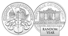 1-oz Austrian Silver Philharmonic (Random Year)-2