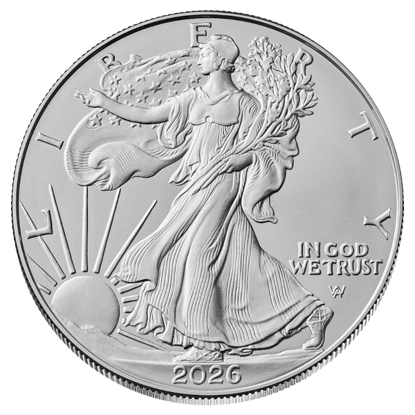 Moneda de plata americana Eagle de 1 onza de 2026-1