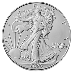 Moneda de plata americana MS-70 (NGC) de 1 onza de 2026-2