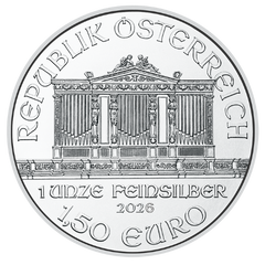 Filarmónica de plata austriaca de 1 oz de 2026-2
