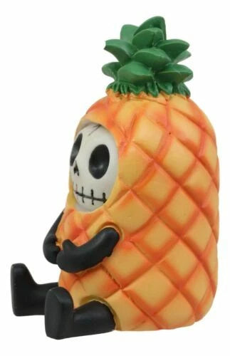 Furrybones Skeleton Fruity Pina Tropical Pineapple Figurine 3.25"H-5