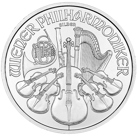 1-oz Austrian Silver Philharmonic (Random Year)-4