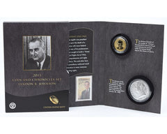 2015 Coin and Chronicles Set Lyndon B. Johnson in Original Government Packaging-1