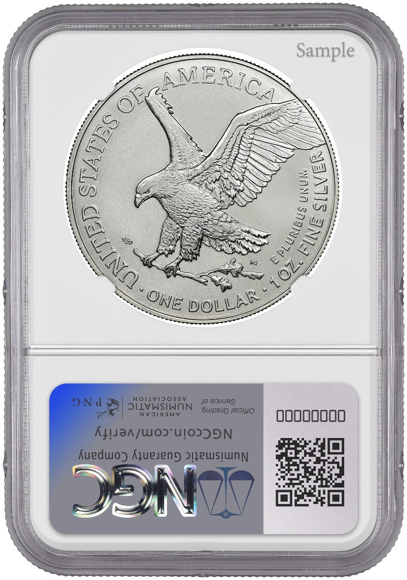 Moneda de plata americana MS-70 (NGC) de 1 onza de 2026-4