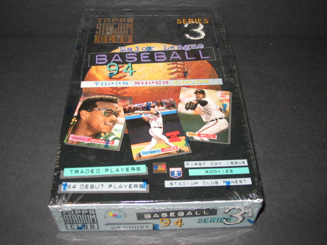1994 Topps Stadium Club Baseball Series 3 Box (24/12)-1