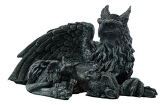 Gargoyle Figurine Griffon Family Mother & Baby Hatchlings Statue-2