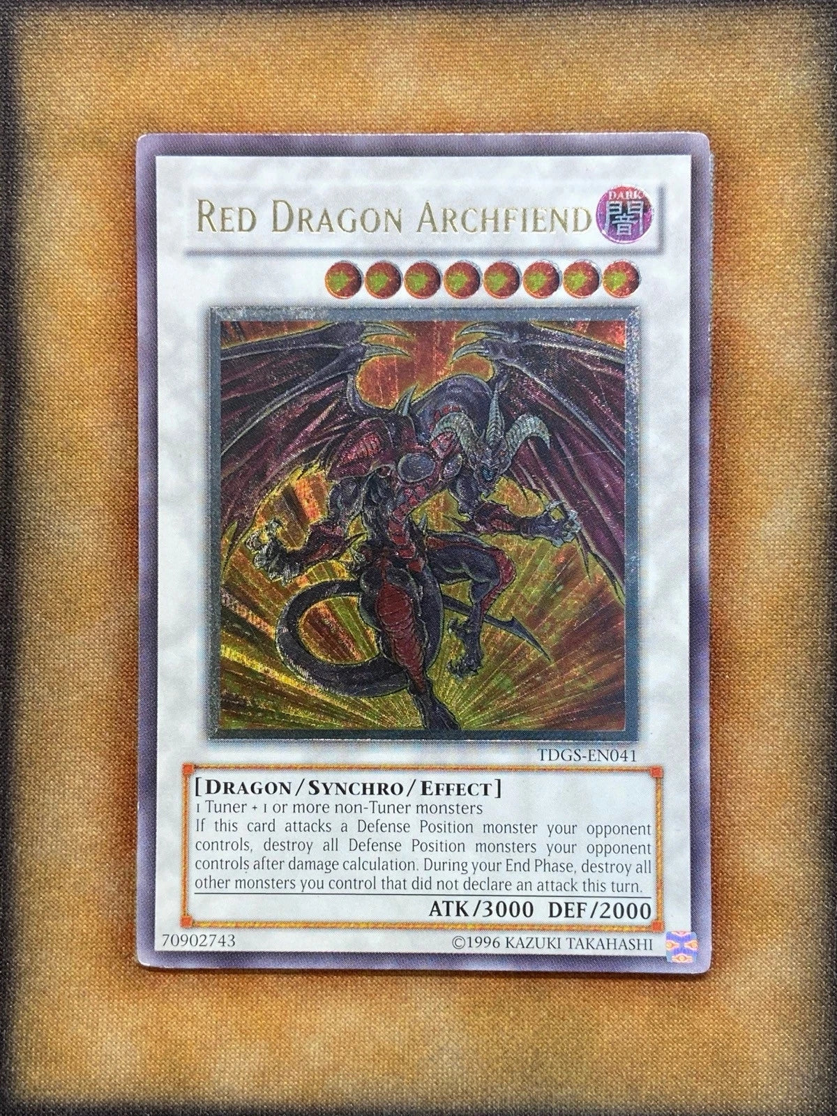 Yugioh Red Dragon Archfiend TDGS-EN041 Ultimate Rare LP